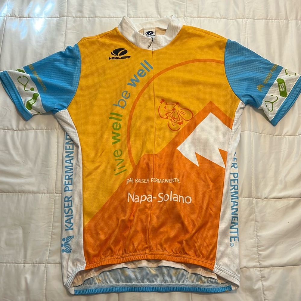 Voler Napa-Solano Kaiser Permanente Mens Cycling Jersey XL EUC